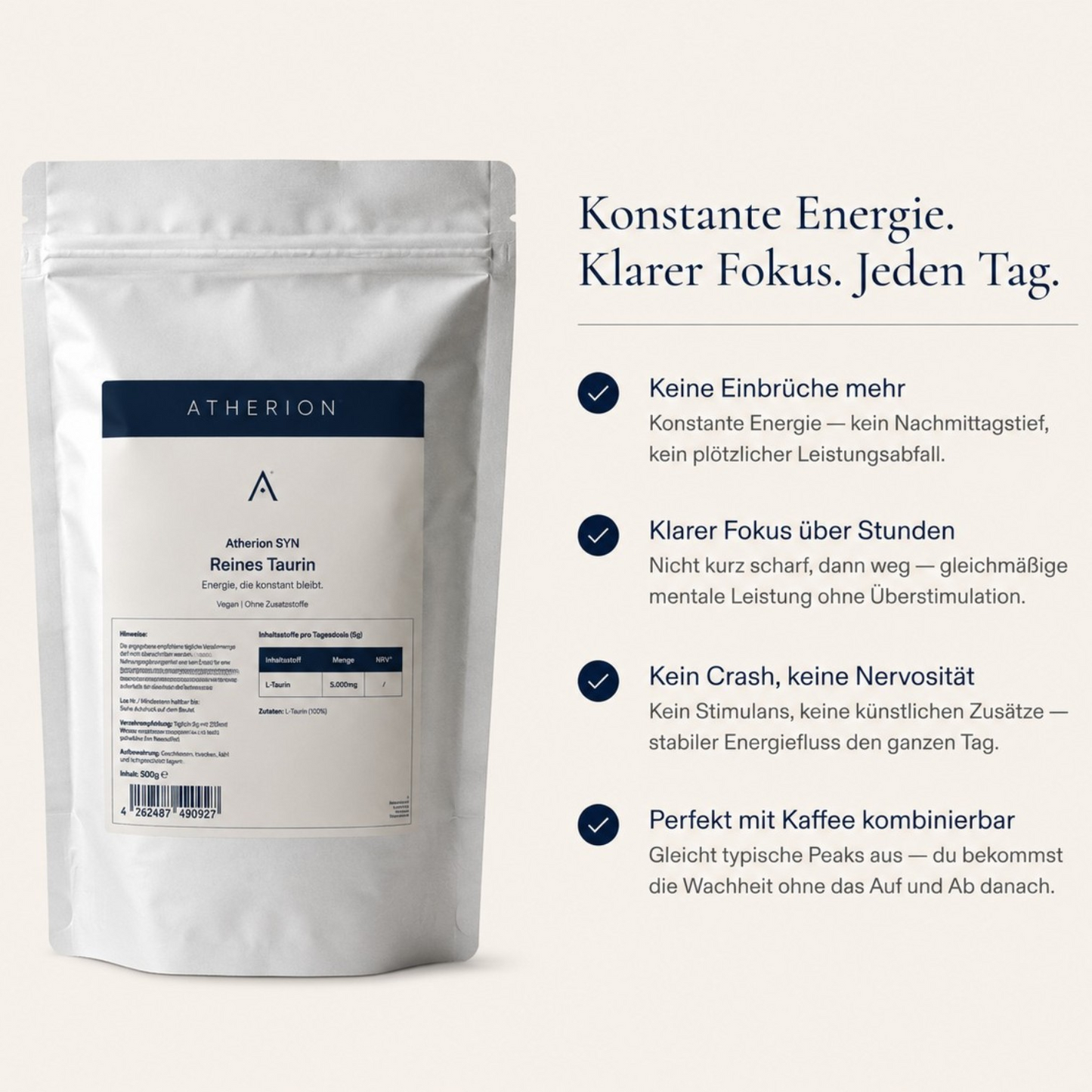 Energie, die konstant bleibt. Atherion SYN.